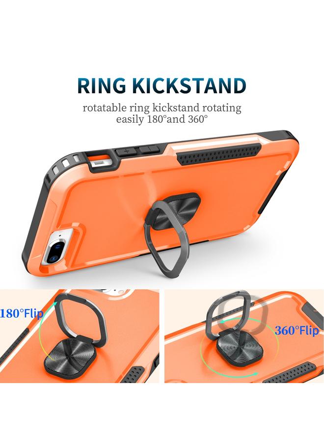 زبون جراب هاتف 3 في 1 من البولي يوريثان الحراري مع حامل حلقي لهاتف iPhone 8 Plus و7 Plus - Image 5