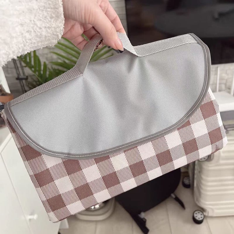 PUPOPIK Extra Large 80x80inch Outdoor Picnic Blanket XL Foldable Waterproof Sand Beach Mat for Beach Camping Hiking Travel Family Concerts Portable Beach BlanketsLight Brown