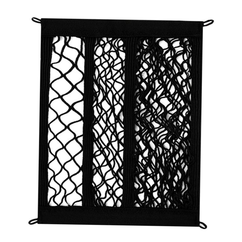 Dual Layer Elastic Cargo Net For Electric Vehicles Front Mesh Organizer Secure Storage - Image 2
