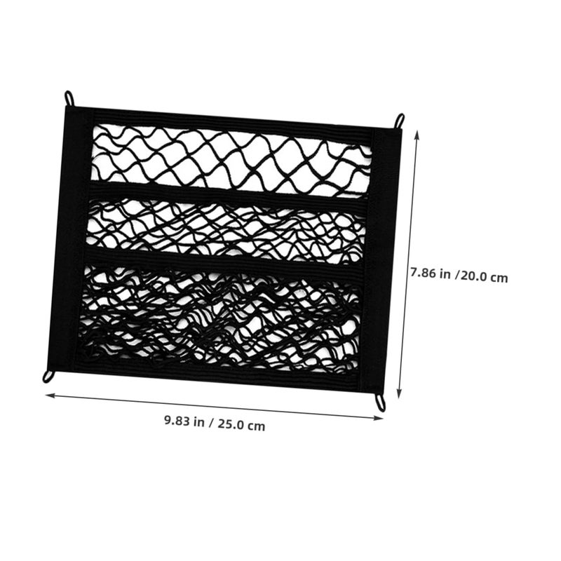 Dual Layer Elastic Cargo Net For Electric Vehicles Front Mesh Organizer Secure Storage - Image 3