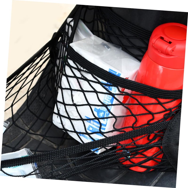 Dual Layer Elastic Cargo Net For Electric Vehicles Front Mesh Organizer Secure Storage - Image 5