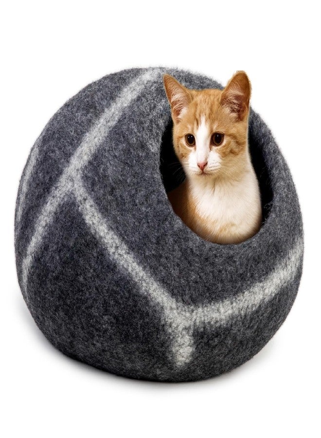Woolygon Luxurious Eco-Friendly Merino Wool Cat Cave Bed - Foldable Hideaway Pod for Indoor Cats - Premium Felt Kitten Beds - Covered Cat House for Ultimate Cozy Comfort by Woolygon - Image 1
