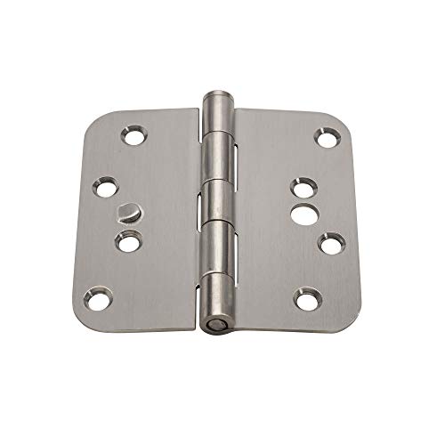 Hinge Outlet Security Door Hinges - Stainless Steel - 4 Inch with 5/8 Inch Radius - Security Tab - 2 Pack - Image 2