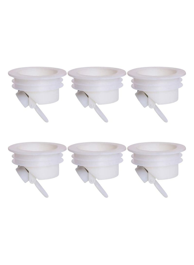 6Pcs Silicone Floor Drain Backflow Preventer and Deodorizer Valve for Bathroom and Toilet - Image 1