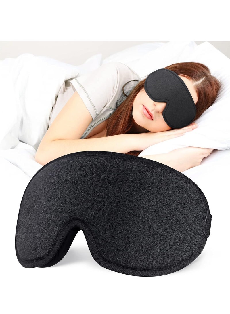 Hicomony Sleep Eye Mask, Soft Comfortable and Darkening 3D Sleep Cover with Adjustable Strap, Perfect Sleep Anytime, Anywhere  - Image 1