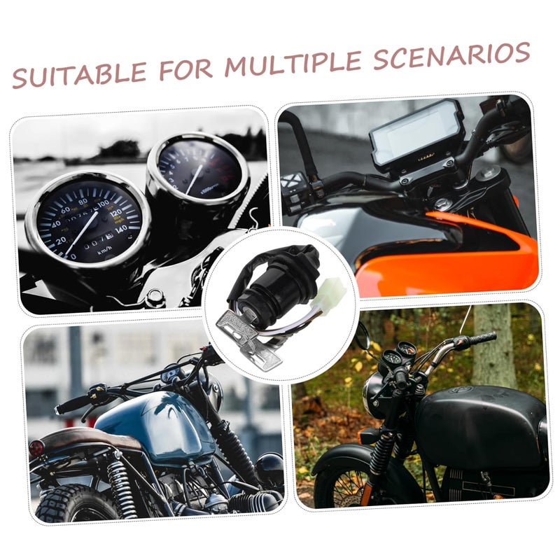 Transit & use compatible VOSAREA Scooter Ignition Key Replacement Ignition for Motorcycles and Atvs Design for Enhanced Safety and Smooth Easy Installation Prevents Electrical Damage Versatile application - Image 3