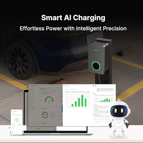 Autel MaxiCharger Level 2 Electric Vehicle (EV) Charger, up to 80 Amp Fast Charging EV Charger Level 2, Integrated Cloud with AI, Indoor/Outdoor Charging Stations J1772, Hardwired - Image 3