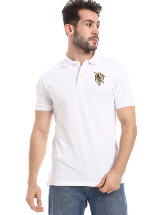 Stitched Chest Logo Pique Patterned Polo Shirt - pzsku/Z03E206ABAF524EE38CBAZ/45/1746457011/ac901805-f447-4a4c-918f-d7ceeffd2c6a
