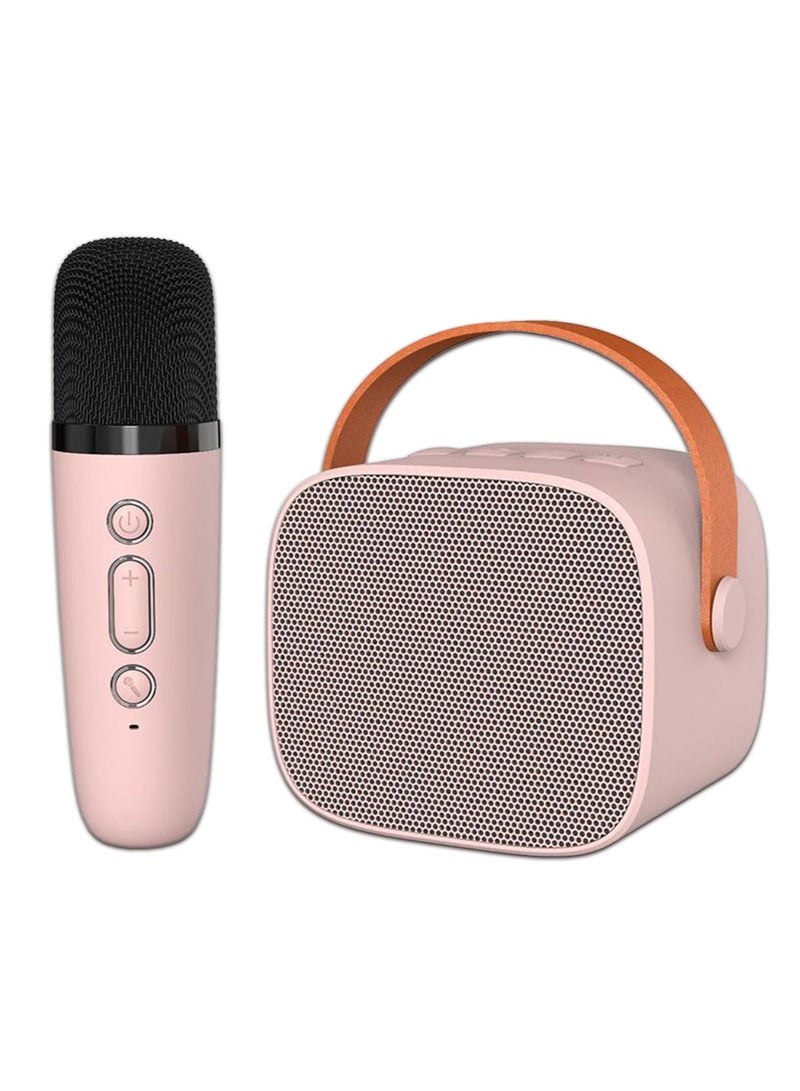 K1 Bluetooth Stereo Speaker with Microphone – Live Karaoke, Wireless Audio, Portable Mini Speaker, Built-in 800–1000mAh Rechargeable Battery, High SNR ≥100dB (K1PINK) - Image 4