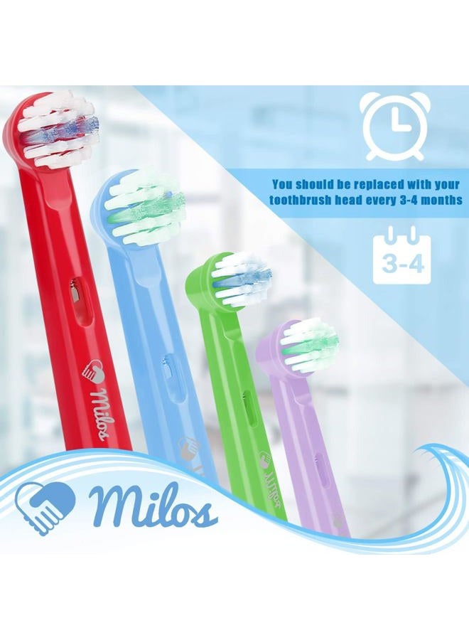 Milos Replacement Heads Compatible with Oral B - Kids Replacement Heads Extra Soft Bristles, Fits for Electric Braun Brush Heads, Refill for Vitality Precision Sensitive and Clean Triumph(16 Pack) - Image 5