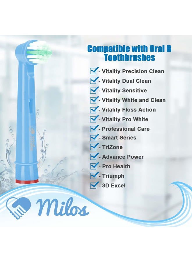 Milos Replacement Heads Compatible with Oral B - Kids Replacement Heads Extra Soft Bristles, Fits for Electric Braun Brush Heads, Refill for Vitality Precision Sensitive and Clean Triumph(16 Pack) - Image 3