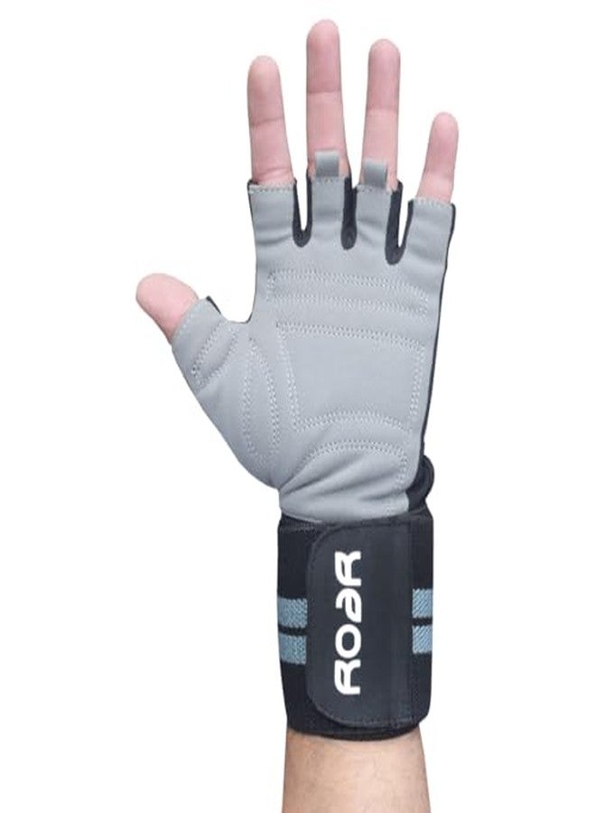 BABBLER Roar BG-226 Large PU/Suede Weightlifting Gym Gloves for Men & Women - Image 3