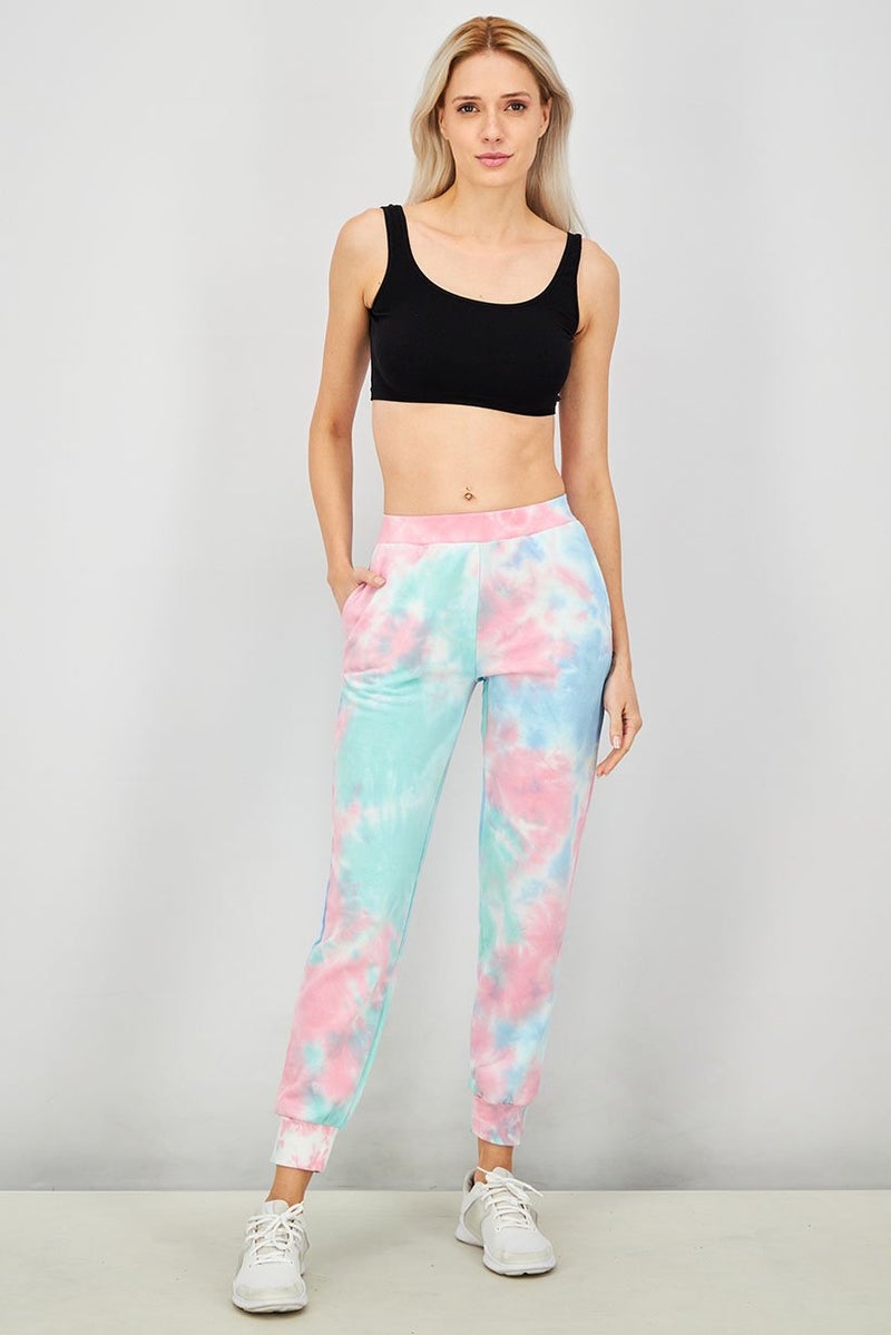 XOXO Women Regular Fit Tie Dye Pull On Pants, Multicolor - Image 4