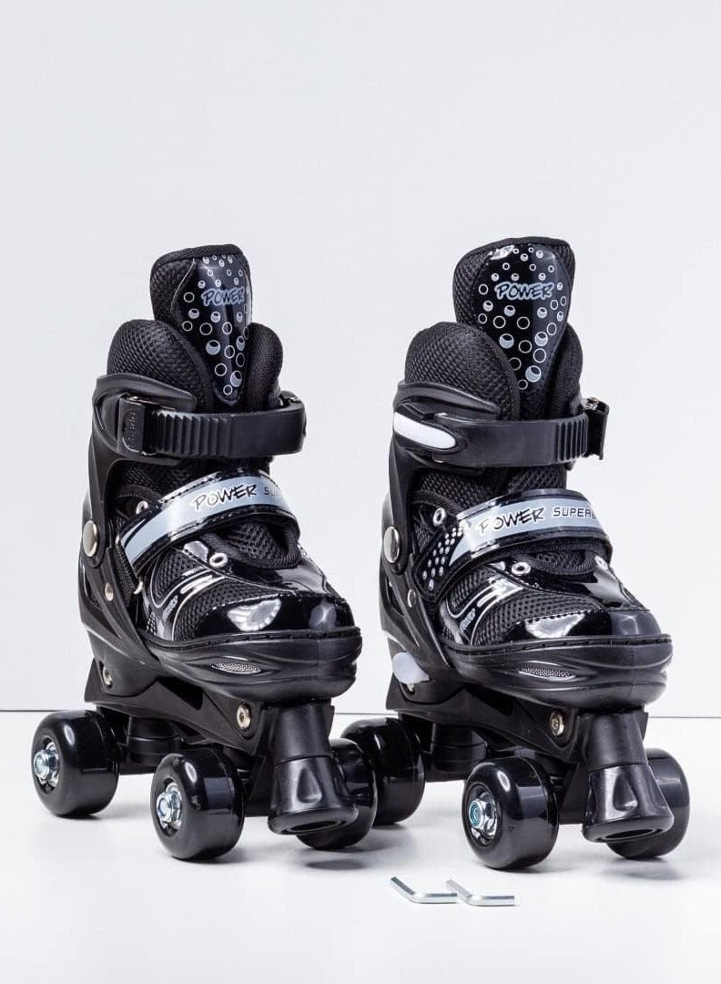 سبال أحذية تزلج بأربع عجلات قابلة للتعديل للأطفال من الجنسين مع سدادة مما يجعل من السهل على الأطفال تحقيق التوازن - Image 4