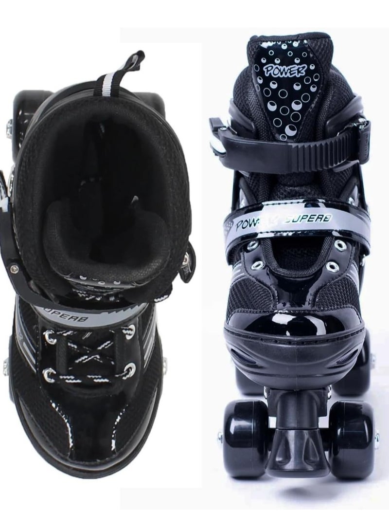 سبال أحذية تزلج بأربع عجلات قابلة للتعديل للأطفال من الجنسين مع سدادة مما يجعل من السهل على الأطفال تحقيق التوازن - Image 5