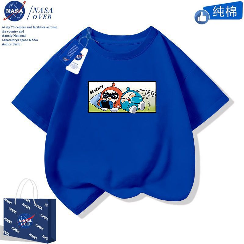 Egg Party T-Shirt For Boys And Girls Summer Cartoon Style Casual Lightweight Short Sleeve Fashionable Mid-Big Kids Half Sleeve Dress - Image 1