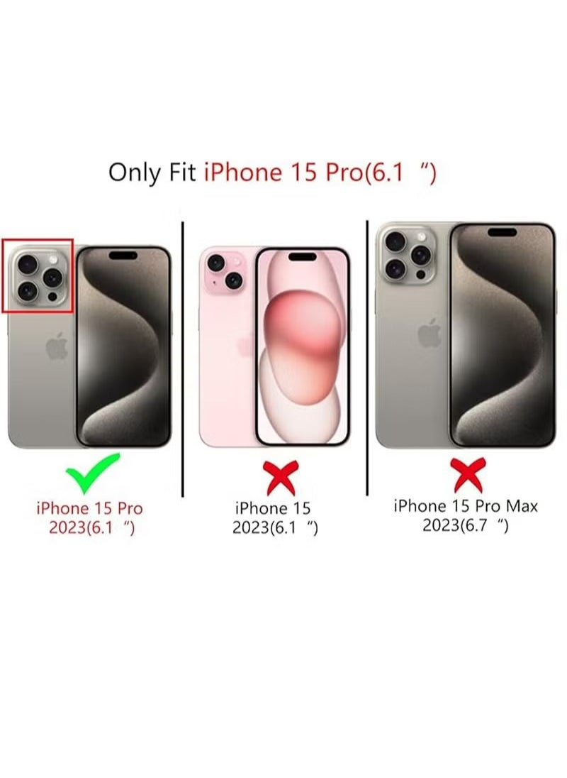 X-level iPhone 15 Pro Case Cover For Women Girls Glitter Luxury Flexible Plating Shockproof Full Camera Lens Protective Protection Accessories Phone Back Cover For 15 Pro Luxurious  - Image 2