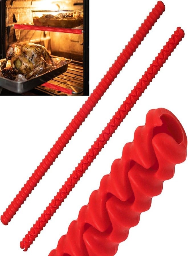 ANTFEES Silicone Oven Rack Shields, Extra Long 22 Inch Heat Resistant Oven Guards, 2 Pack Oven Rack Edge Cover Liner Protector Against Burns and Scars - Image 1
