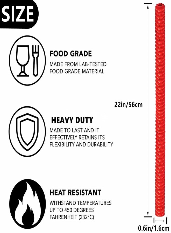 ANTFEES Silicone Oven Rack Shields, Extra Long 22 Inch Heat Resistant Oven Guards, 2 Pack Oven Rack Edge Cover Liner Protector Against Burns and Scars - Image 2