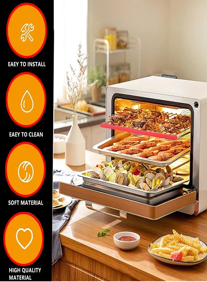 ANTFEES Silicone Oven Rack Shields, Extra Long 22 Inch Heat Resistant Oven Guards, 2 Pack Oven Rack Edge Cover Liner Protector Against Burns and Scars - Image 3