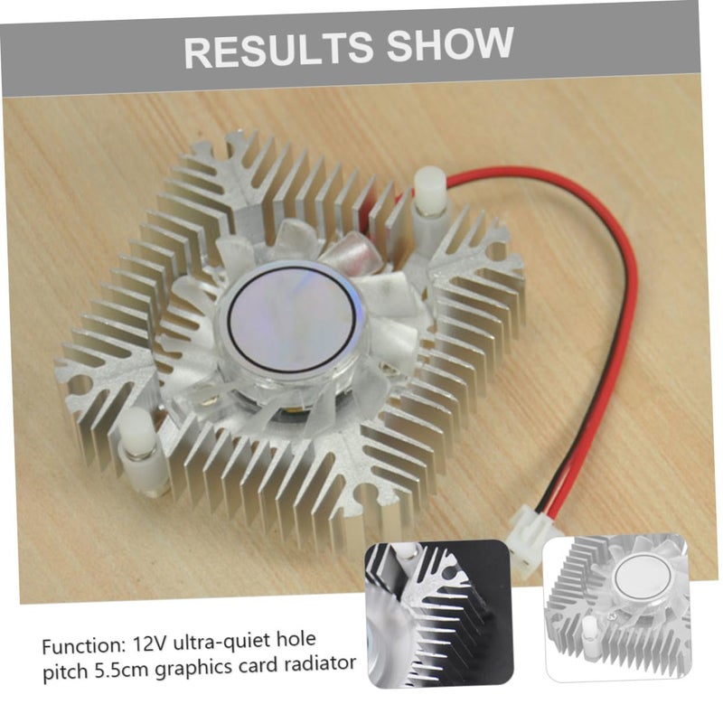 Silent GPU Cooling Fan with Precision Bearings Low Noise Easy Installation for PC Case - Image 3