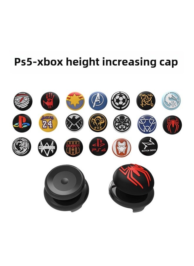 Generic PS4 Rocker Cap XBOX PS5 Rocker Cap Gaming Luminous Silicone Cap Two-color Gaming Universal Handle Button Cap-Product Color:For Ps45-kf021  - Image 2