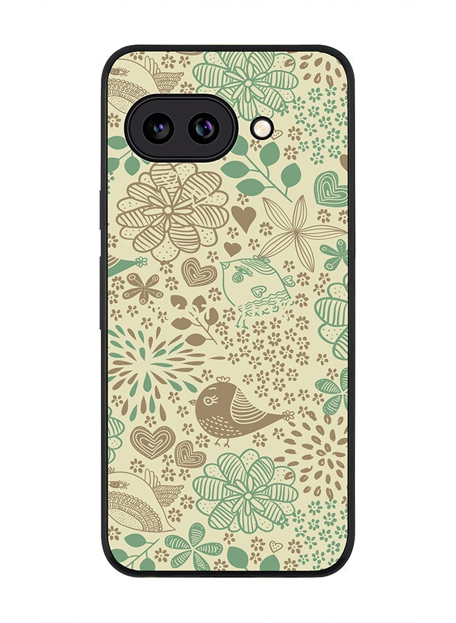 Stylizedd For Google Pixel 9a Case,Slim fit Camera Protection, Shockproof Thin Phone cover  - Cozy Garden - Image 1