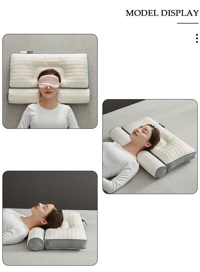 DUNISO 1PCS Comfort Ergonomic Pillow for Pain Relief Bed Pillow for Sleeping, Ergonomic Orthopedic Cervical for Neck and Shoulder Pain, Side Back Stomach Sleeper - Image 2