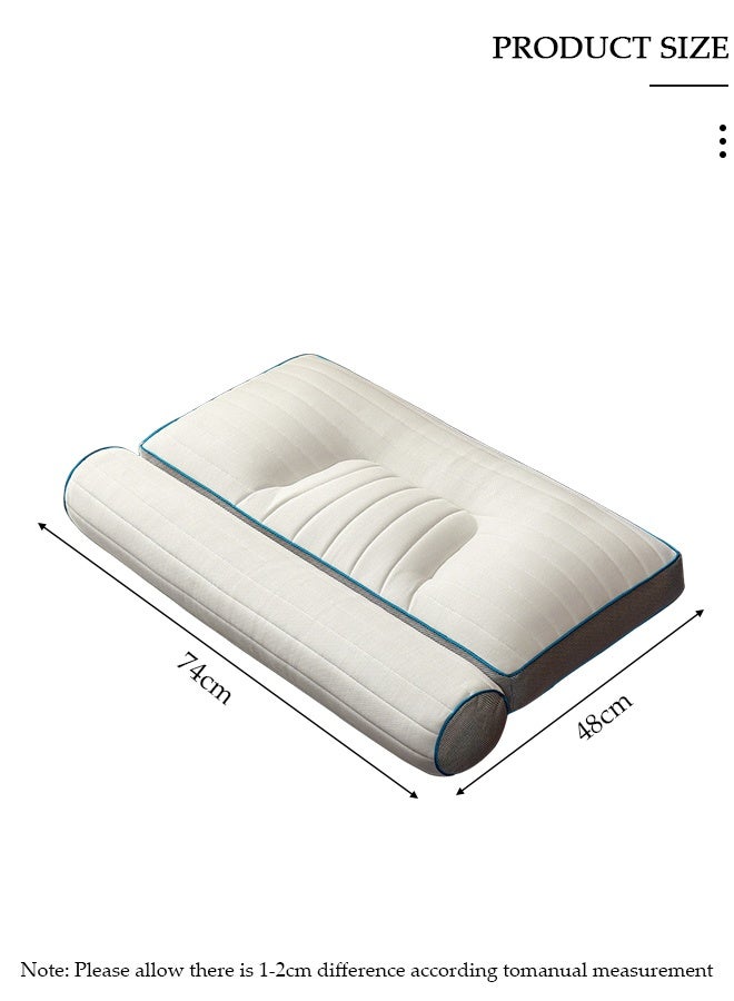 DUNISO 1PCS Comfort Ergonomic Pillow for Pain Relief Bed Pillow for Sleeping, Ergonomic Orthopedic Cervical for Neck and Shoulder Pain, Side Back Stomach Sleeper - Image 3