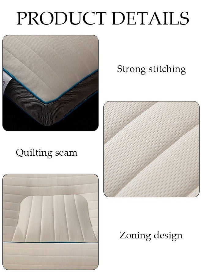 DUNISO وسادة مريحة ergonomics 1PCS لتخفيف الألم وسادة سرير للنوم، ergonomics طبية عنق للرقبة وألم الكتف، للنائم على الجنب والظهر والمعدة  - Image 2