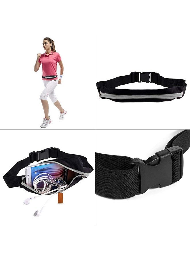 Unique Ideas Sport Running Marathon Waterproof Waist Bag Pouch & Belt for Running,Travel, Hiking or Jogging (Black) - Image 4