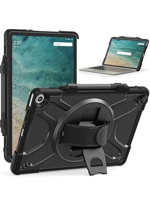 Compatible with Amazon Fire Max 11 Tablet Case (13th Generation, 2023 Release), Heavy Duty Rugged Protective Cover with Kickstand & Hand Strap