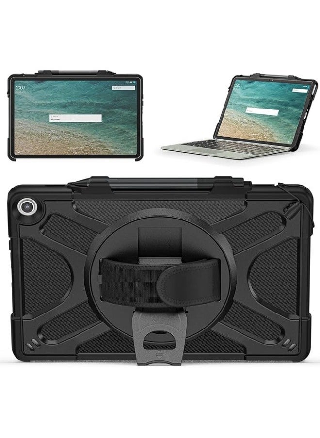 Compatible with Amazon Fire Max 11 Tablet Case (13th Generation, 2023 Release), Heavy Duty Rugged Protective Cover with Kickstand & Hand Strap