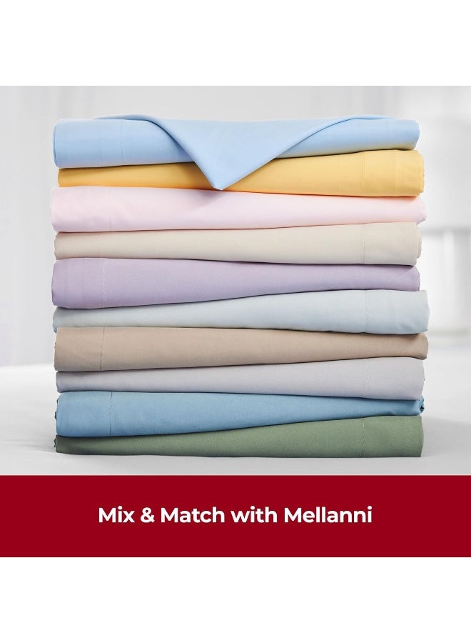 Mellanni Twin Sheets Set  3 PC Iconic Collection Bedding  Hotel Luxury Extra Soft Cooling Bed Sheets  Wrinkle Fade Stain Resistant Twin Aqua - Image 3