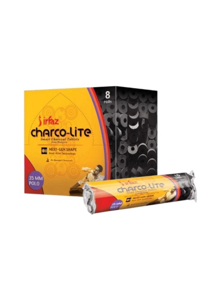 irfaz 80 Peice Charcol Tablets Quick Ignite  Bakhoor Charcoal -35MM  - Image 1