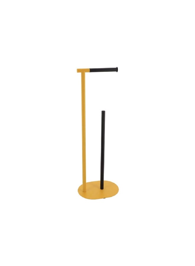 Tendance Metal Freestanding Toilet Paper Dispenser Ochre and Black 1 x 1 x 1 cm AA96170123 - Image 1