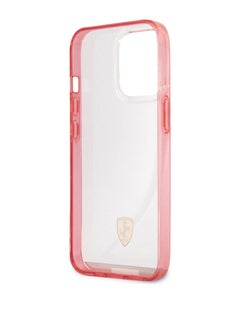 devia Ferrari Italia Stripe Transparent Hard Case Print Logo For iPhone 13 Pro (6.1") - Red  - Image 3