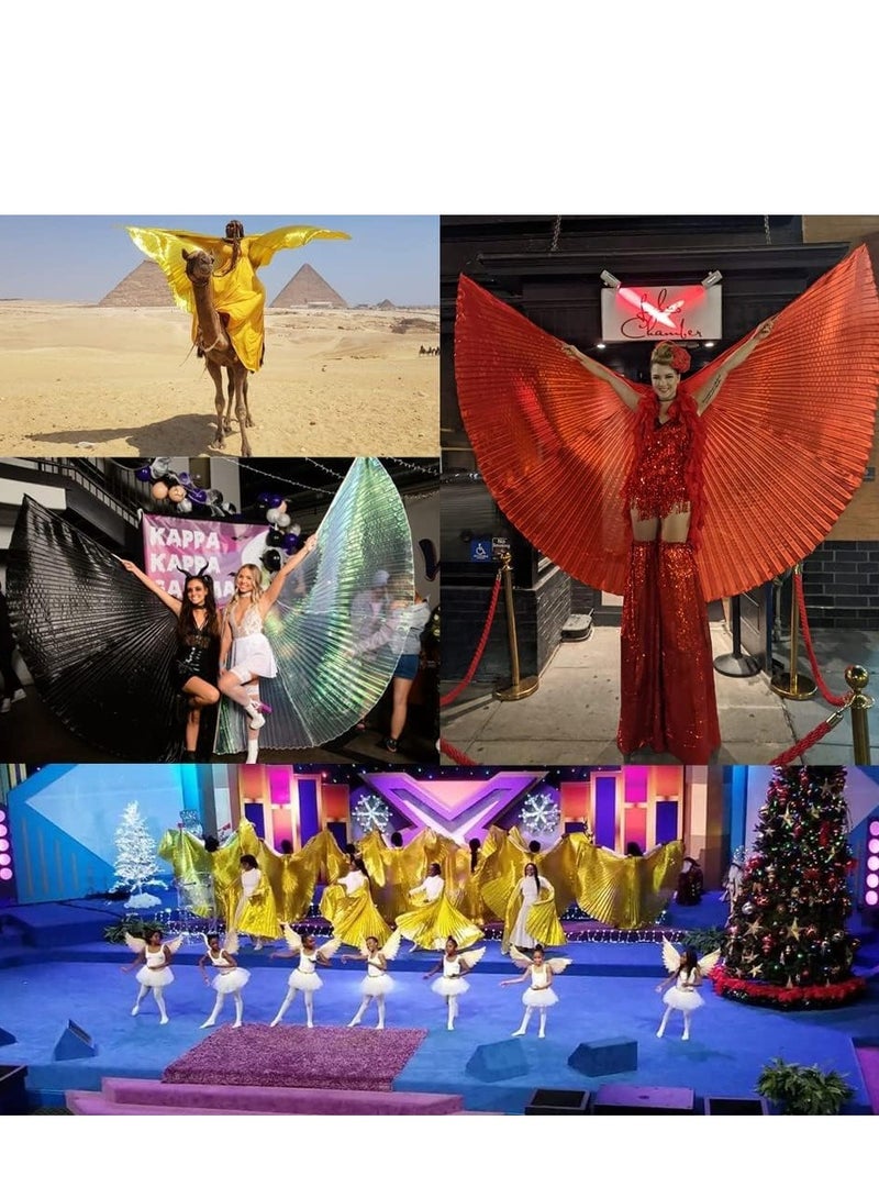 SYOSI Best Dance Women's Professional Belly Costume Angle Wings No Stick - Image 5