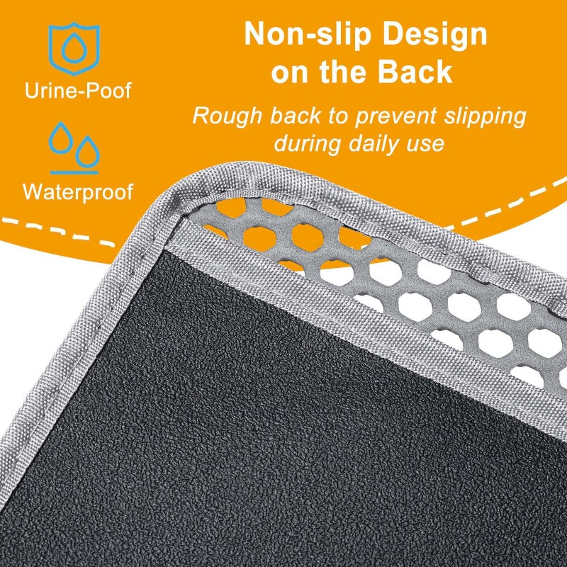USHARP Large Cat Litter Box Mat,35"X 25" Litter Trapping Mat for indoor Cat, Litter box Mat for Floor, 2 Layer Litterbox Catcher Rug for Kitty Pet,Waterproof Urine Proof, Clean Easily, Non-Slip - Image 4