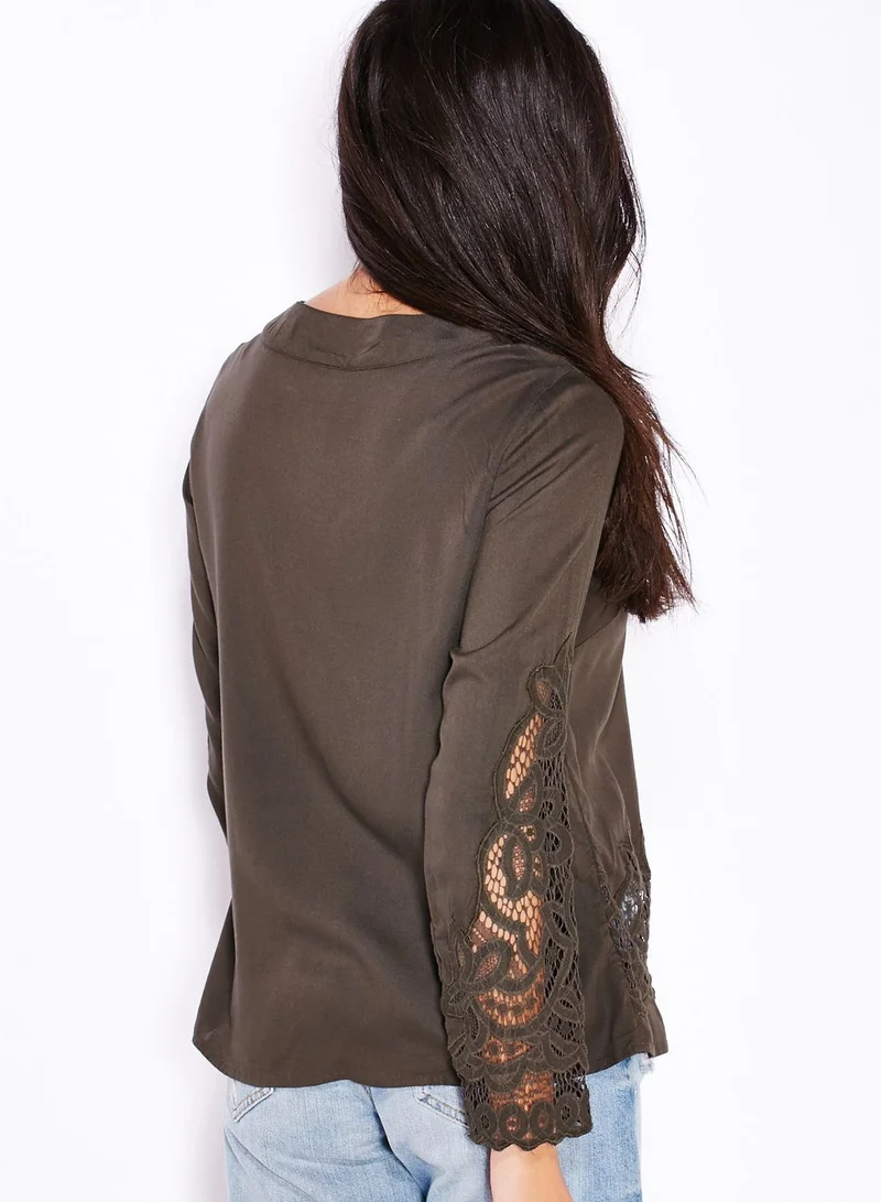 VERO MODA Elinor Lace Up Top
