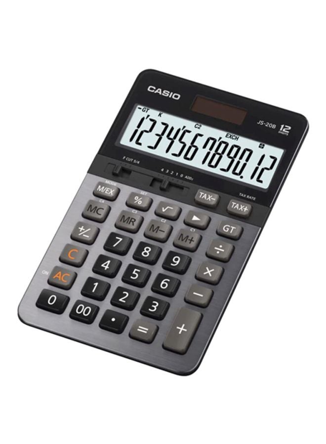Essential 12-Digit Basic Calculator Grey/Black