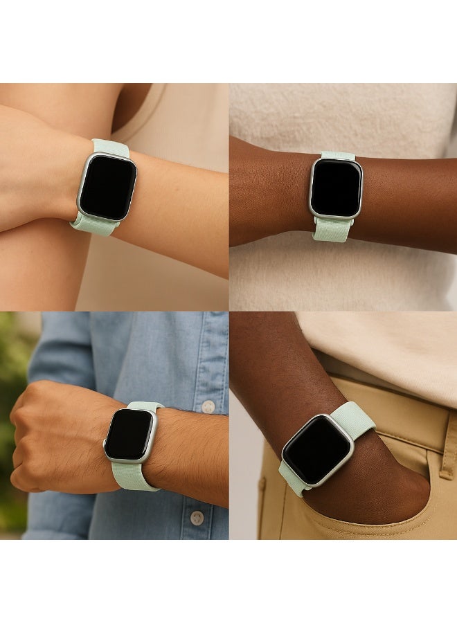 Nylon Loop Band Compatible with Apple Watch 38/40/41/42mm, Lightweight Breathable Woven Nylon Strap with Hook-and-Loop Closure, for Series 1–10 and SE - Image 3
