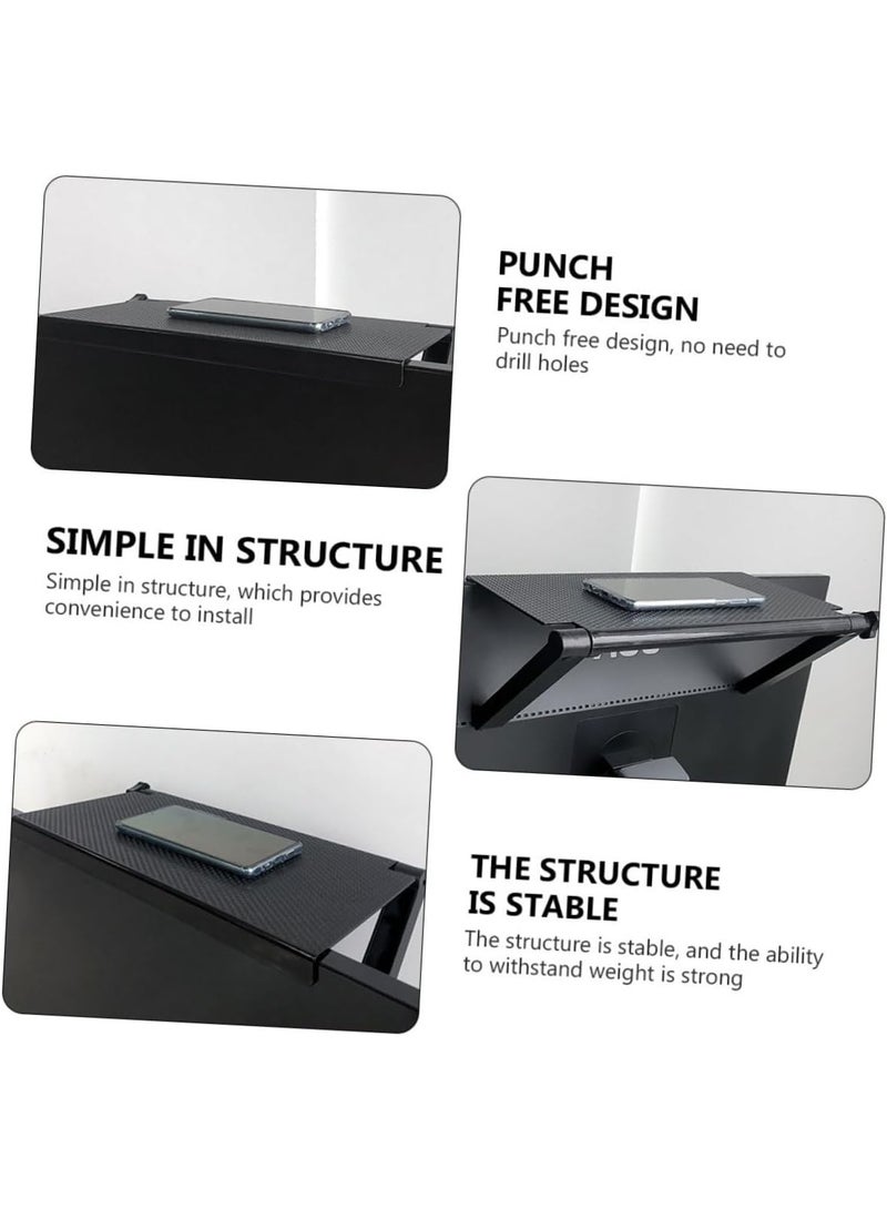 A receiver and router stand and organizer above the screen for easy device arrangement with a modern design and perfect organization. - Image 5