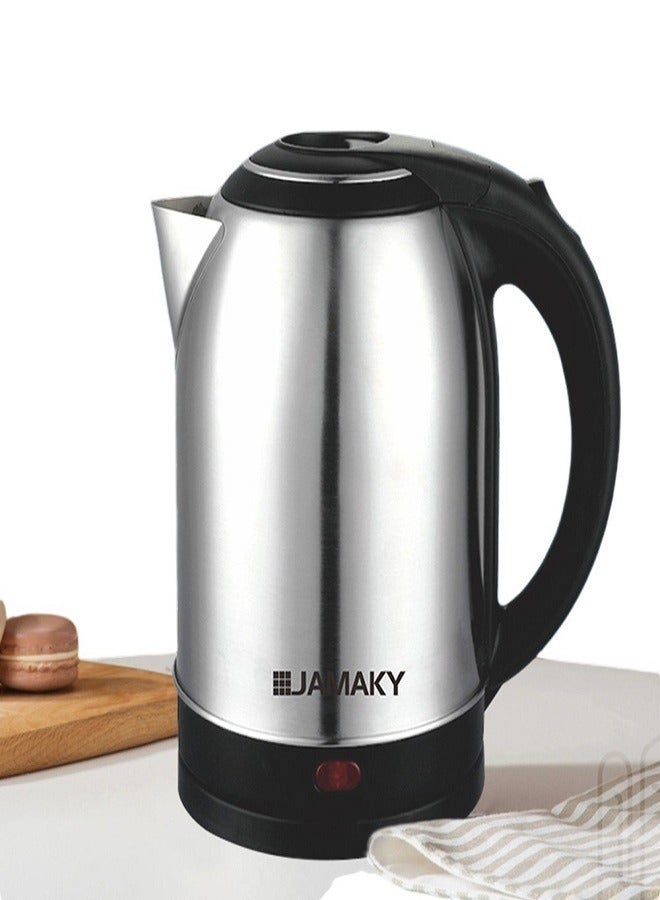 JAMAKY Electric kettle 1.8 liters with Italian technology, stainless steel, 1800 watts, model JMK9502, light indicator, stainless steel lining, large power and capacity, for home and office - Image 2