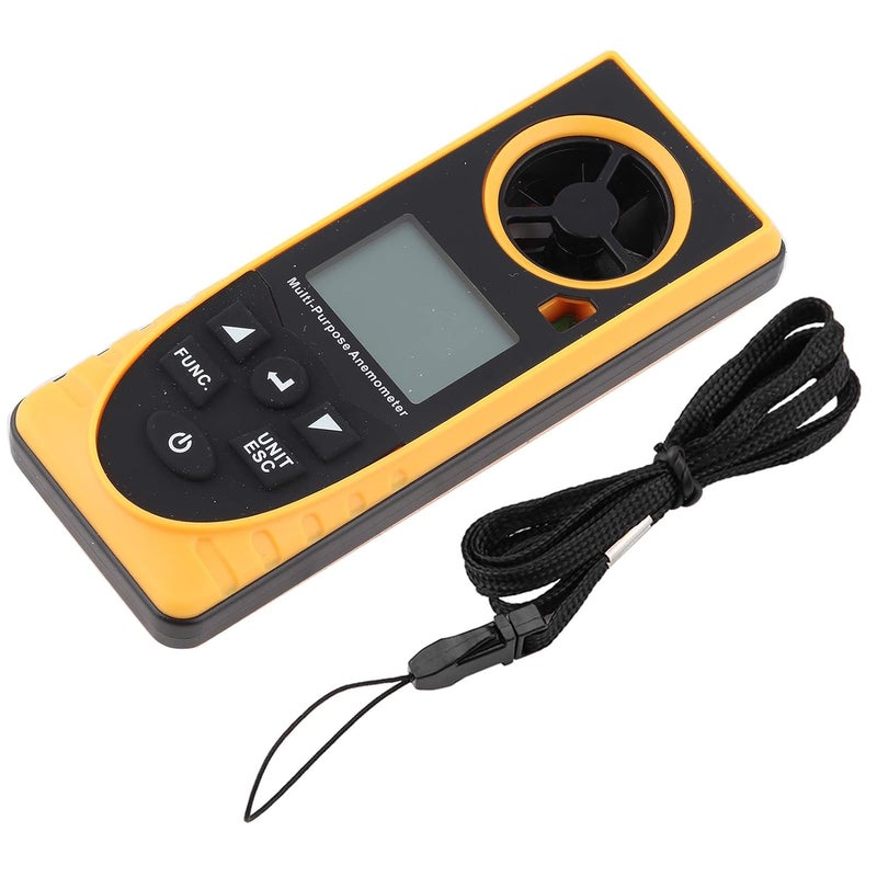 Digital Anemometer Portable Wind Speed Meter Measures Temperature Humidity - Image 1