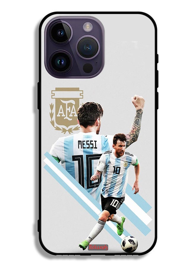 Tolwak Apple iPhone 14 Pro Max Protective Case Leo Messi Art - Image 2