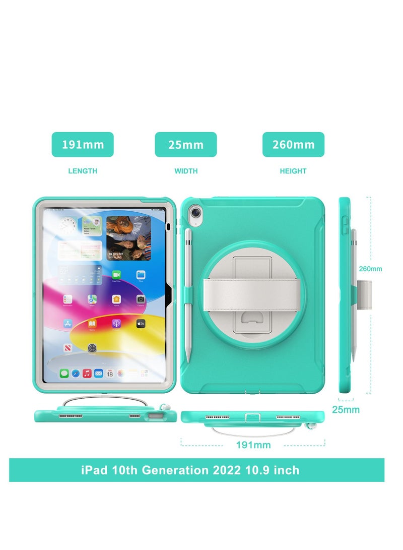 GULFLINK Back Cover Protect Case for ipad 10th 10.9 inch 2022（A2757/A2777 ) Mint green - Image 5