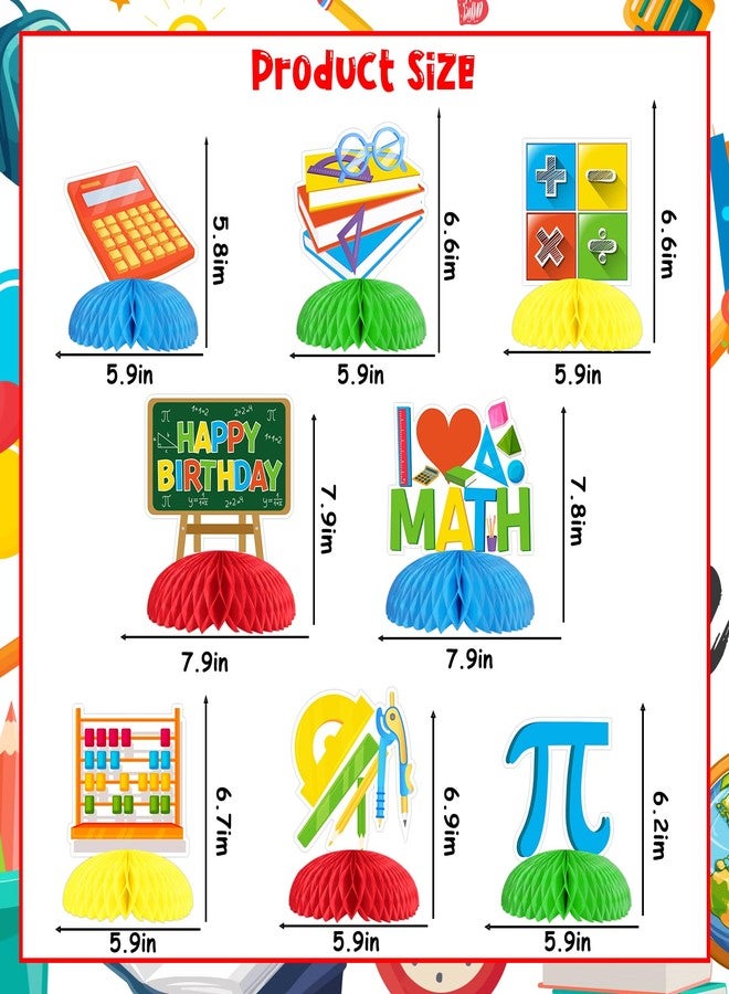 Funmemoir زينة حفلات رياضية من Funmemoir - 8 قطع مركزية على شكل خلية نحل رياضية، زينة طاولة رياضية للفصول الدراسية، لوازم حفلات أعياد ميلاد المعلمين - Image 5