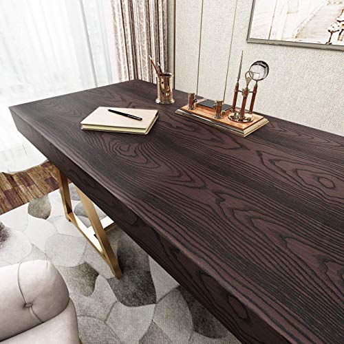 WALLTON Self Adhesive Wallpaper for Furniture, Almirah, Table Top, Wardrobe, Kitchen, Cupboard Decal & Door| Kitchen Wall Paper Sticker DIY PVC Self Liner Vinyl Stickers. (Brown Texture, '40' Sq.feet) - Image 5