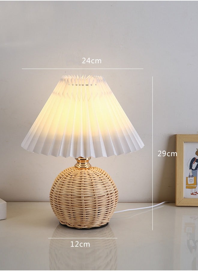 Al Aoyama USB warm light Japanese Atmosphere Table Desk Lamp Bamboo  Decorative Nightstand Night Light  - Image 2